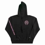 Black and Pink Chrome Hearts Hoodie​