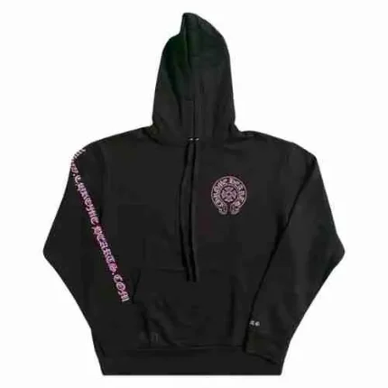 Black and Pink Chrome Hearts Hoodie​
