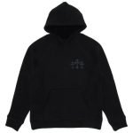 Chrome Hearts 711 Cemetery Cross Nylon Ch Hoodie Black