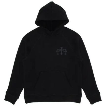 Chrome Hearts 711 Cemetery Cross Nylon Ch Hoodie Black