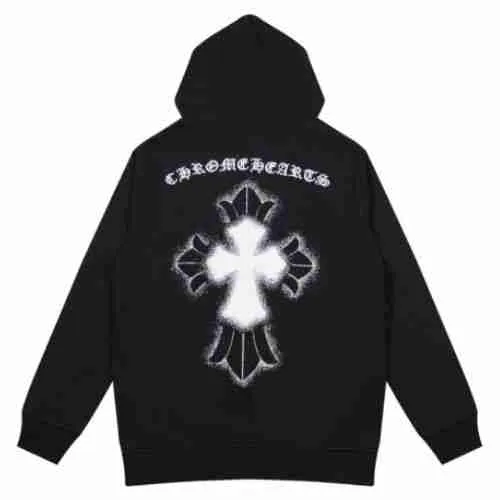 Chrome-Hearts-Black-Cross-Hoodie_ Chrome Hearts Black Cross Hoodie