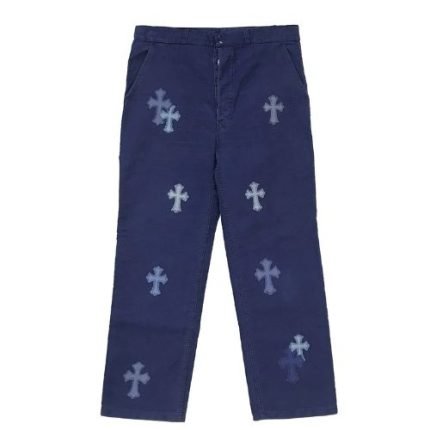 Chrome Hearts Blue Leather Cross Patch Carpenter