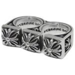Chrome Hearts Brass Knuckles Double Ring Silver
