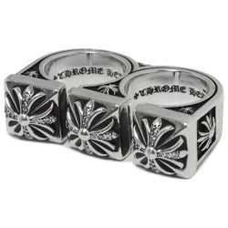Chrome Hearts Brass Knuckles Double Ring Silver