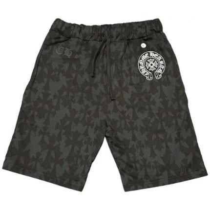 Chrome Hearts Cemetery Cross Sweatshorts Black