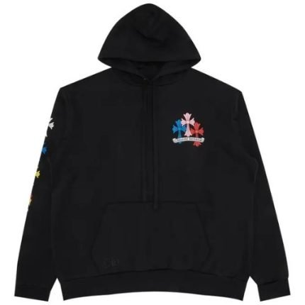 Chrome Hearts Cross Hoodie Black Multicolor