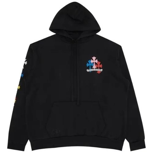 Chrome-Hearts-Cross-Hoodie-Black-Multicolor-1 Chrome Hearts Cross Hoodie Black Multicolor