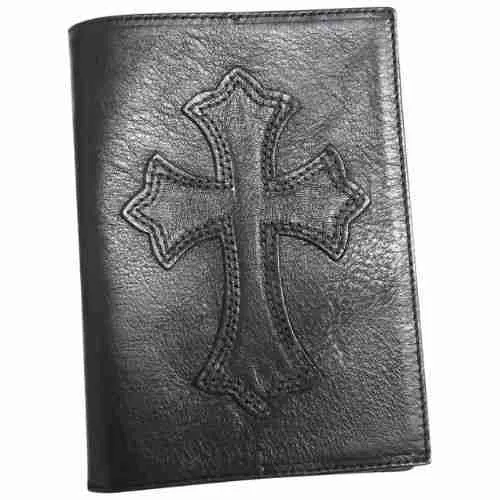 Chrome-Hearts-Cross-Passport-Holder-Black Chrome Hearts Cross Passport Holder Black