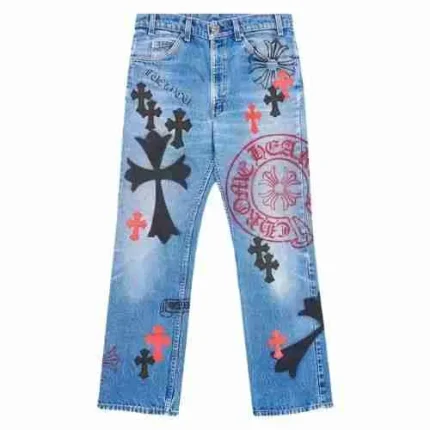 Chrome Hearts Custom Stencil Denim Blue