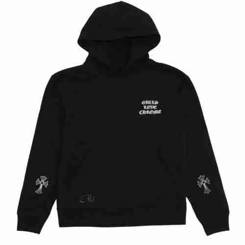 Chrome-Hearts-Drake-Girls-Love-Chrome-Sample-Hoodie-Black Chrome Hearts Drake Girls Love Chrome Hoodie Black