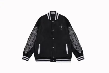 Chrome Hearts Embroidered Sleeve Varsity Jacket