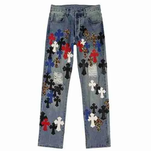 Chrome-Hearts-Firmranch-Leather-Leopard-Cross-Pants Chrome Hearts Firmranch Leather Leopard Cross Pants