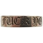 Chrome Hearts Fuck You Ring Silver