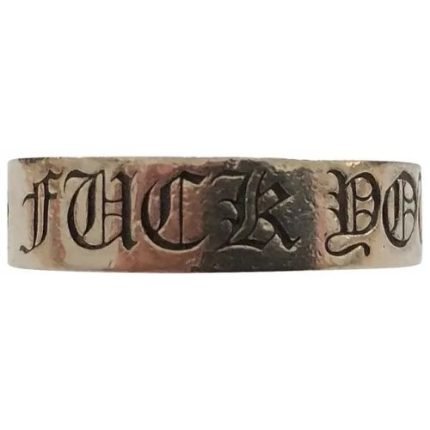Chrome Hearts Fuck You Ring Silver