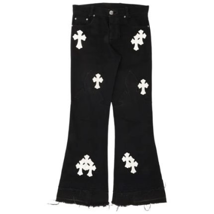 Chrome Hearts Jeans With Cross Black