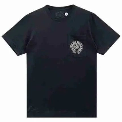 Chrome Hearts Las Vegas Exclusive Horseshoe Logo Pocket T-shirt Black