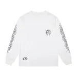 Chrome Hearts Los Angeles Exclusive Horseshoe Logo Long Sleeve T-shirt