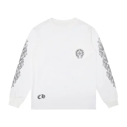 Chrome Hearts Los Angeles Exclusive Horseshoe Logo Long Sleeve T-shirt