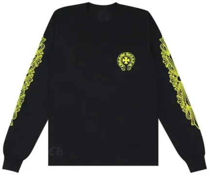 Chrome Hearts Made In Hollywood Pocket Long-Sleeve T-Shirt ‘Black/Yellow’