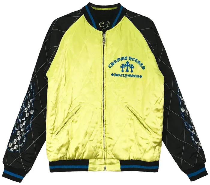 Chrome Hearts Matty Boy Flaming Souvenir Jacket Yellow/Black