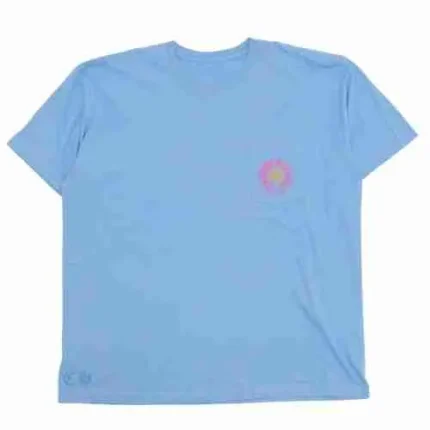 Chrome Hearts Miami Horseshoe Logo T-Shirt Blue