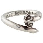 Chrome Hearts Nail Ring Silver