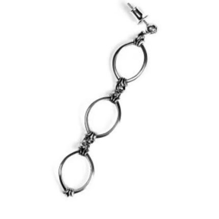 Chrome Hearts Triple Drop Hoop Earring