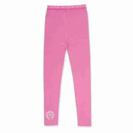 Pink Chrome Heart Leggings
